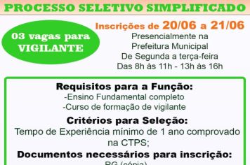 PROCESSO SELETIVO SIMPLIFICADO 