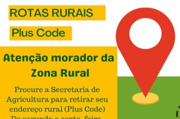 ROTAS RURAIS - PLUS CODE