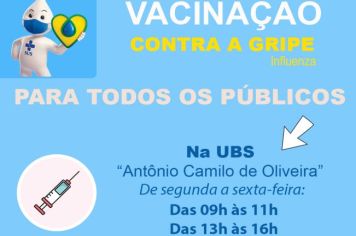 VACINAÇÃO CONTRA A GRIPE