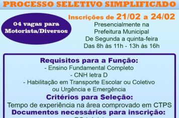 PROCESSO SELETIVO SIMPLIFICADO