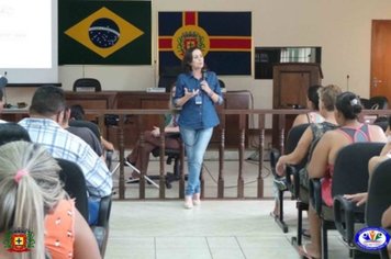 Palestra socioeducativa com o tema