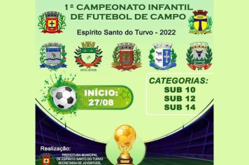 1º CAMPEONATO INFANTIL DE FUTEBOL DE CAMPO