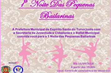 Noite Das Pequenas Bailarinas - Participe!!!