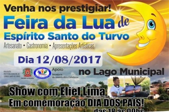 Feira da Lua com evento em comemoração ao dia dos pais.