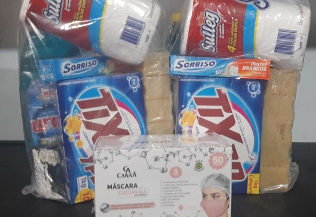  Entrega kit Higiene Pessoal e Limpeza