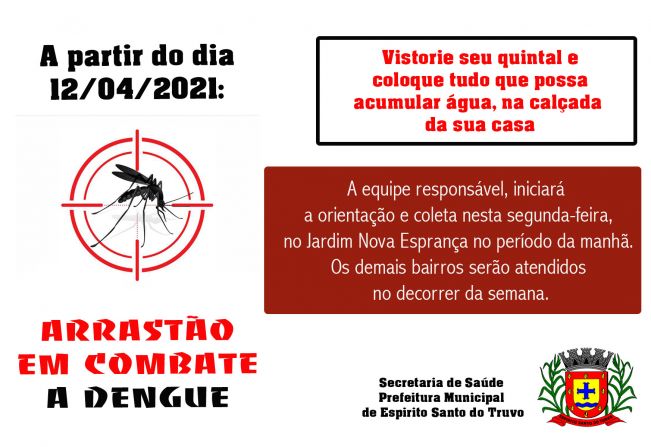 SEGUNDO ARRASTÃO CONTRA A DENGUE