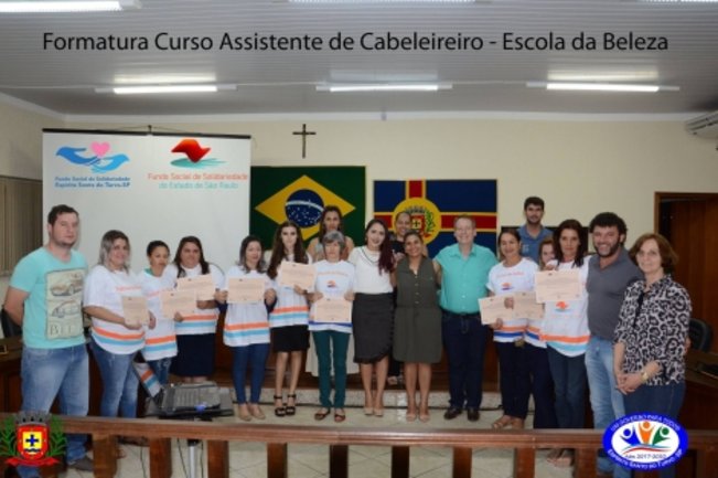 Formatura Curso Profissionalizante - Assistente de Cabeleireiro