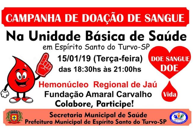 Campanha de Doação de Sangue para o Hospital Amaral Carvalho