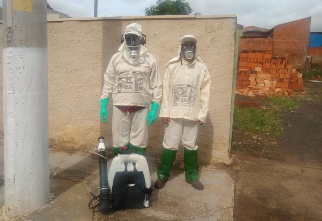 Ações de bloqueio e nebulização no Bairro Jardim Canaã