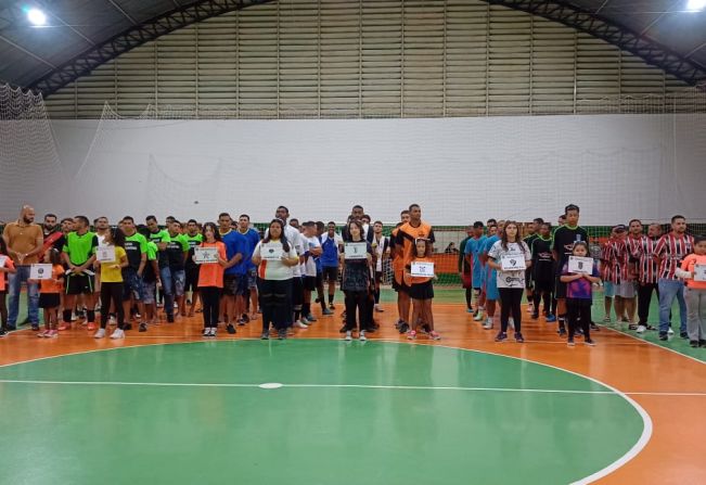 ABERTURA DO 9º CAMPEONATO MUNICIPAL DE FUTSAL