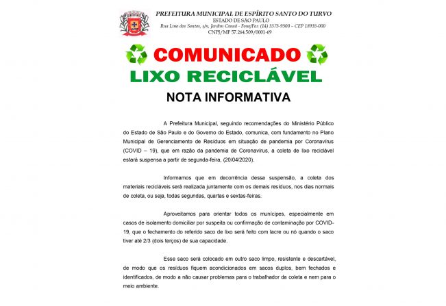 Nota informativa!